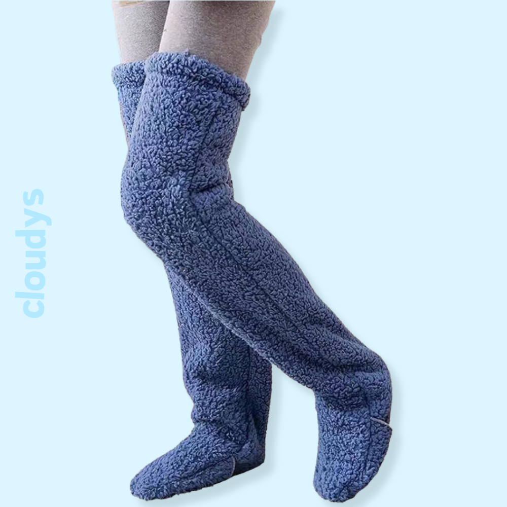 Cloudy Fuzzy Socks (TWO-PACK)