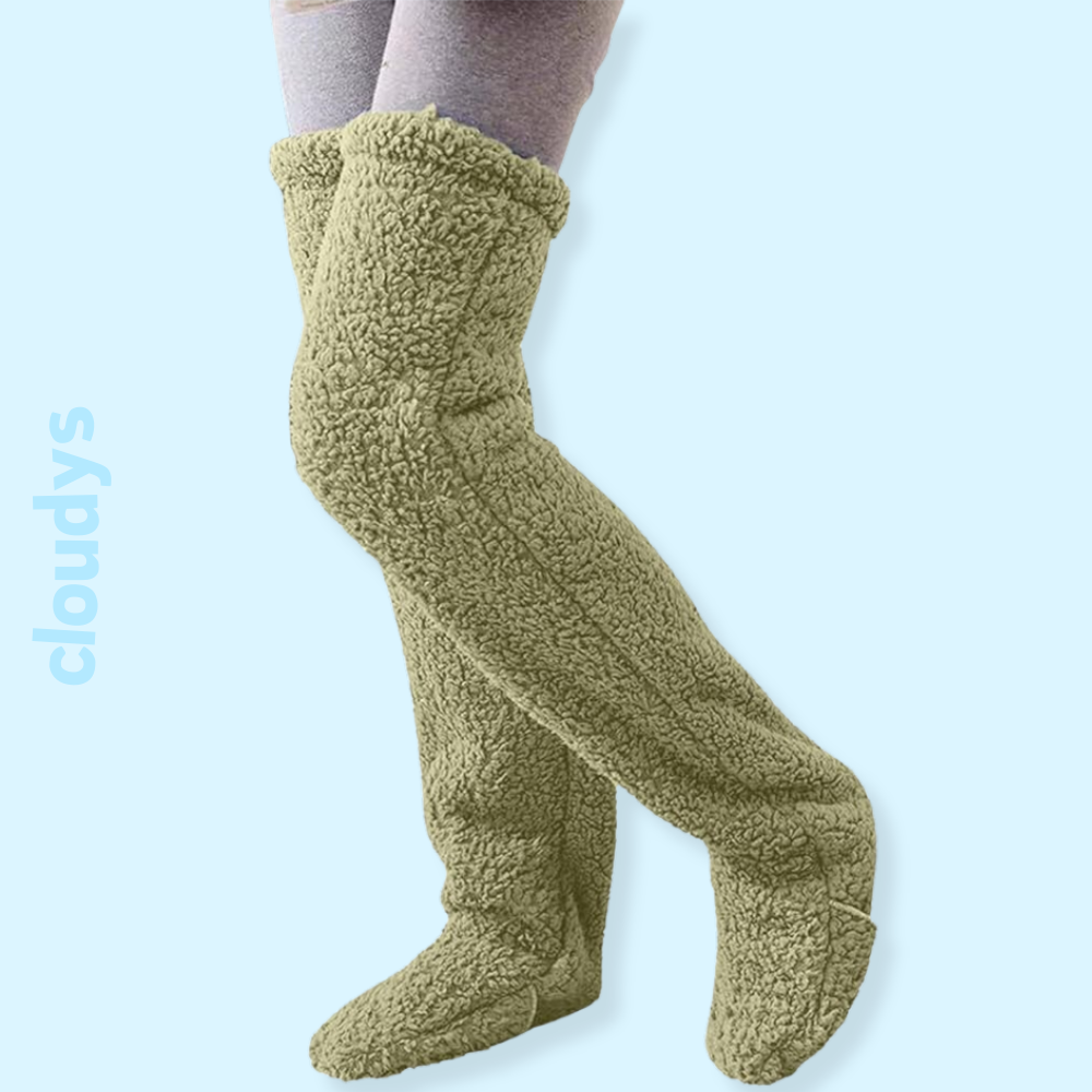 Cloudy Fuzzy Socks (TWO-PACK)