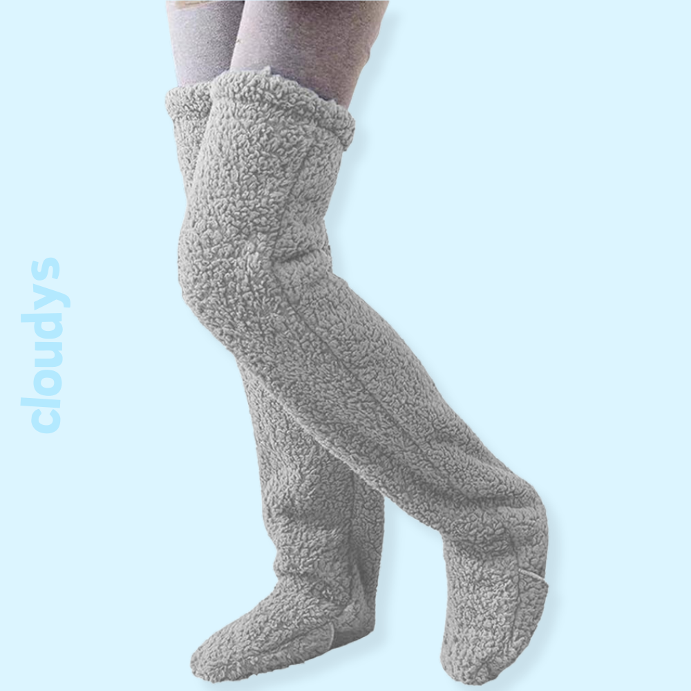 Cloudy Fuzzy Socks (TWO-PACK)