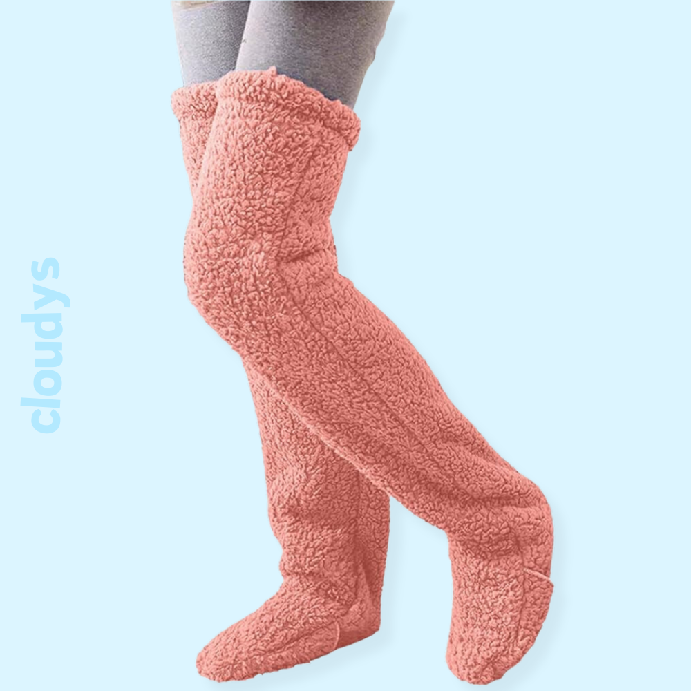 Cloudy Fuzzy Socks (TWO-PACK)